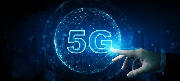 5G통신을 의미하는 5G가 써있는 이미지