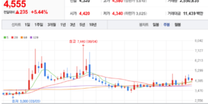 이구산업 주식 차트