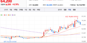 더존비즈온 주식 차트