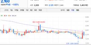 라온시큐어 주식 차트